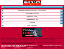 Tablet Screenshot of brake-o-rama.com